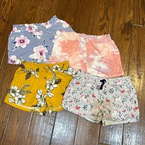 Lot of 4 pairs girls Stitch Fix pull on shorts size 12/14